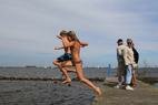 Fotograaf Jan Tijsma - Balk strandbak zwemmen en wandelen